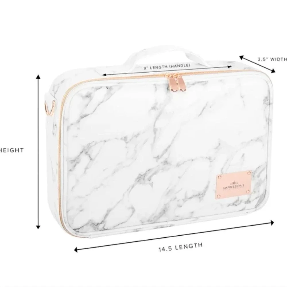 Impressions‎ C'Est La Vie Cosmetic Carry Case w/Adjustable Dividers